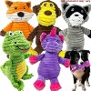 QuestaPack 5 Pack Plush Toys Assortment Value Bundle Puppy Pet Mutt Squeak Toy - 2 of 4