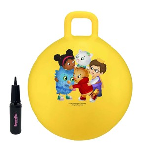 BounceZiez Daniel Tiger's Neighborhood 15" Inflatable Bouncy Hopper Ball with Pump - Yellow - 1 of 2