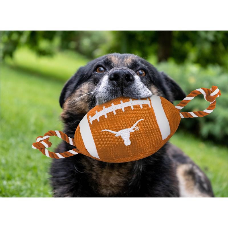 NCAA Texas Longhorns Nylon Football Dog Toy, 2 of 5