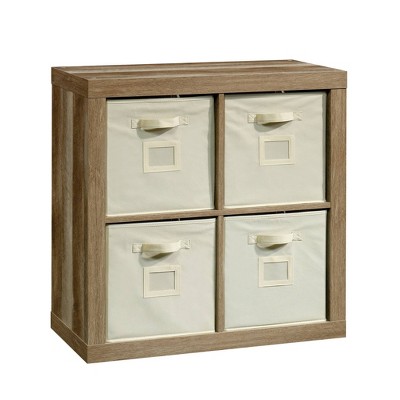 Stow Away 4 Cube Organizer Lintel Oak - Sauder