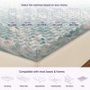 NapQueen 2" Swirl Egg-Shell Cooling Gel Memory Foam Mattress Topper - 4 of 4