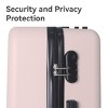 FURNIinspire Bag And Luggage Sets Hard Shell 3 Piece Suitcase Set, Travel Luggage Business Suitcases with Wheels, Pink, 19.88"*10.63"*29.92" - 4 of 4