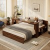 Polibi 4-in-1 Smart Daybed with Pull-Out Bed, Foldable Desk & Storage Drawers - 2 of 4