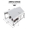 Heavy-Duty Steel Carport, All-Weather Metal Shelter for Boats, Trucks, and Tractors, Durable Outdoor Garage - 4 of 4