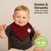 8pk Organic Baby Bandana Bibs, Baby Drool Bibs for Baby Boy, Girl, Baby Bibs for Infant, Newborn - 4 of 4