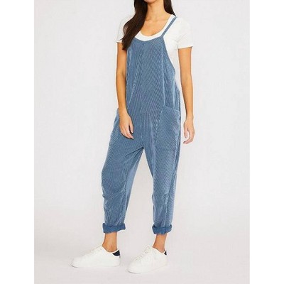 Women's Ribbed Sleeveless Jumpsuit - wasabi + mint