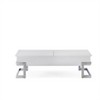 Vynxaria Industrial Round Coffee Table, No Storage, Weathered Gray Oak & Metal Finish, 70lbs Top Weight Limit - 3 of 4