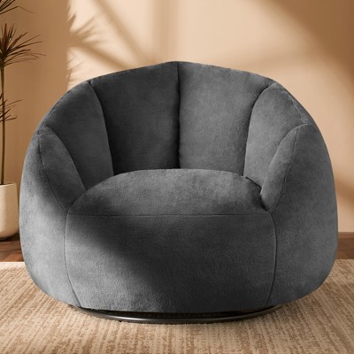 Gericco 47" Giant Bean Bag Chair for Adults - Comfy Plush Shell Soft Accent Chair, Oversized Cozy Lounge Floor Sofa Reading Chair