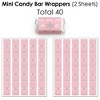 Big Dot of Happiness Pink Winter Wonderland - Holiday Snowflake Birthday Party and Baby Shower Candy Favor Sticker Kit - 304 Pieces - 3 of 4