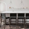 Nathan James Set of 4 Cohen Faux Leather Barstool Black - 3 of 4