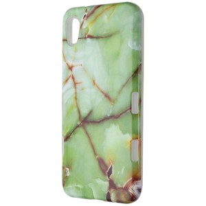 MyBat Premium Dual Layer Case for Motorola Moto E6 - Green Marble - 1 of 1