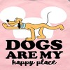 Girls' - Disney - Pluto Dogs Happy Place Shirt Tail Raglan Graphic T-shirt - 2 of 4