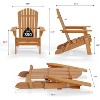 VINGLI Folding Adirondack Chair, Wood Adirondack Chairs for Outdoor, Foldable Fire Pit Chairs for Patio, BBQ, Porch, Yard, Pool - 3 of 4