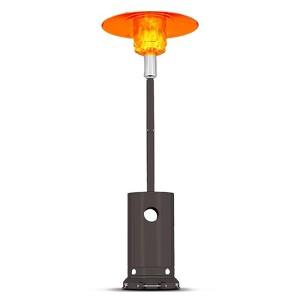 Outdoor Heater, 48,000 Portable Backyard Fireplace with Lid for Patio,Backyard,Balcony Propane Outdoor Patio with Wheels,Double Stainless Steel Heater - 1 of 4