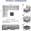 7-Piece Wicker Patio Sofa Set, Outdoor Sectional Couches with Coffee Table and Cushions for Garden and Porch - 2 of 4