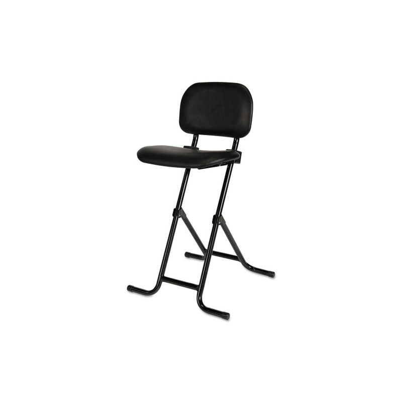 Alera Alera IL Series Height-Adjustable Folding Stool, Supports Up to 300 lb, 27.5" Seat Height, Black, 2 of 4