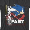 Sonic The Hedgehog Modern Boys Black Crew Neck Short Sleeve T-shirt - 2 of 3