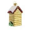 Old World Christmas 3.75 In Holiday Outhouse Tree Ornament , Snow Covered Roof (1PC) - 2 of 3