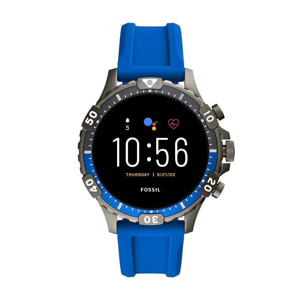 Fossil Gen 5 Smartwatch - Garrett HR Blue Silicone was $295.99 now $199.0 (33.0% off)