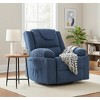 GustoWave Rocking Nursery Recliner Chair,360° Swivel Rock Recliner Chairs Single Sofa with Vibration Massage and Heating for Living Room/Bedroom - 2 of 4