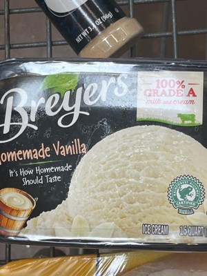Breyers Homemade Vanilla Ice Cream - 48oz : Target