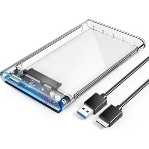 ORICO 2.5'' External Hard Drive Enclosure USB 3.0 to SATA III Tool-Free Clear Hard Disk - 1 of 1