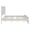 NicBex Full/Queen/King Size Farmhouse Solid Wood Bed Frame with Headboard for Adults/Boys/Girls,White - 4 of 4