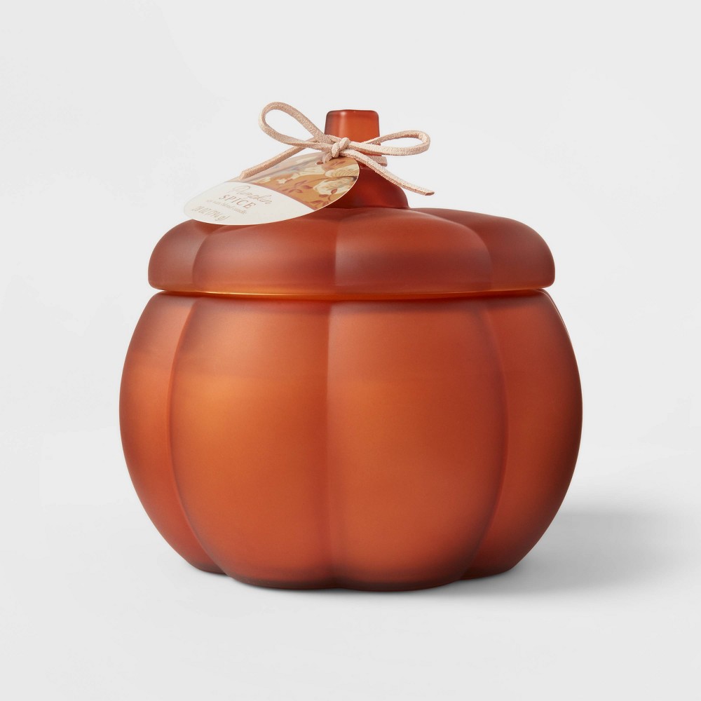 Large Pumpkin Spice Sundown Orange Candle - Threshold