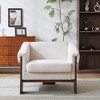 NicBex Accent Chair with Deep Cushions and Wide Armrests,Faux Leather Lounge Chair,Upholstered Armchair for Bedroom,Reading Room - 2 of 4