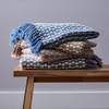 50"x60" Urban Check Throw Blanket Gray - Design Imports: Cotton, Hypoallergenic, Machine Washable - 4 of 4