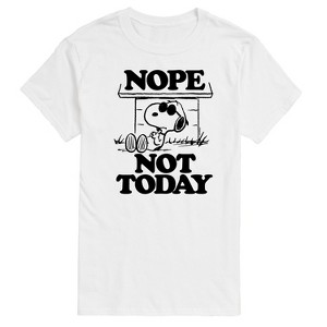 Men's - Peanuts - Joe Cool Nope Not Today Short Sleeve Graphic T-Shirt - 1 of 4