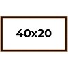 PosterPalooza | Panoramic Weathered Gold Picture Frame - UV Acrylic, Foam Board Backing, Hanging Hardware - 2 of 4