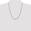 Black Bow Jewelry 4.5mm, 14k Yellow Gold, Open Concave Figaro Chain Necklace - 2 of 4
