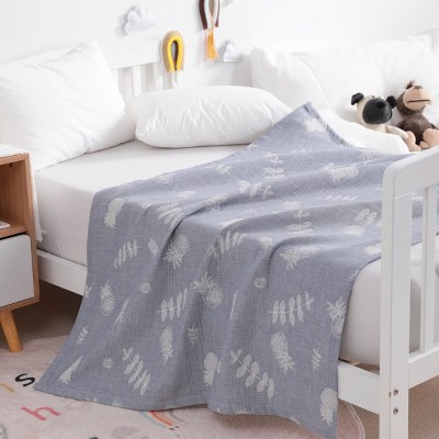 3 Layer Muslin Cotton Toddler Blanket, Super Soft and Warm Crib Blanket - NTBAY