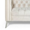 NicBex 86.75 Inch Tufted 3-Seater Sofa Couch with Iron Legs for Living Room,Office,Apartment - 4 of 4