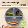 3-Pack Prep Suction Plates for Baby, 100% Silicone Toddler Plates, BPA-Free Divided Baby Plates with Suction - 4 of 4