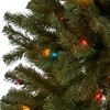 7ft Pre-lit Artificial Christmas Tree, Hinged Xmas Tree With 500 Colorful Lights UL Listed, Includes Iron Stand, Easy Assembly, 48"Wx48"Dx84"H - 4 of 4