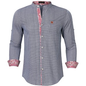 Men's Button Down Shirts Slim Fit Plaid Casual Halloween Costumes Shirt - 1 of 4