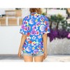 HAPPY BAY Women's Button Down Blouses Short Sleeve Womens Button Up Beach Party Tops Summer Tropical Vacation Holidays Hawaiian Shirts - 3 of 4