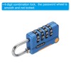 Unique Bargains Locker Luggage Bike 4 Digit Combination Lock with Security Cable Set - 4 of 4