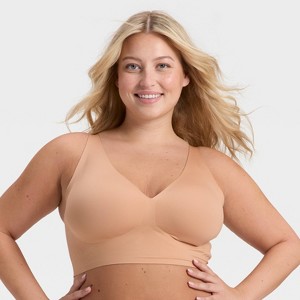 Women's Luxury Collection Removeable Pad Longline Plunge Bralette - Auden™ - 1 of 4