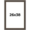 PosterPalooza | Museum Brown Picture Frame - UV Acrylic, Foam Board Backing, Hanging Hardware - 2 of 4
