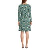 Lands' End Women's Long Sleeve Lightweight Cotton Modal Boatneck Tie Waist Dress - 2 of 3