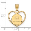 Black Bow Jewelry 14k Yellow Gold Plated Sterling Silver The Citadel Bulldogs NCAA Pendant - 2 of 3