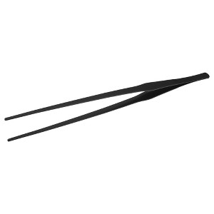 Unique Bargains Aquarium Tweezers Stainless Steel Tweezers for Plants Pets Black 1 Pcs - 1 of 4