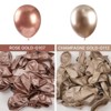 PartyWoo Balloons Metallic Rose Gold 18 12 10 5 Inch 142 pcs - 4 of 4