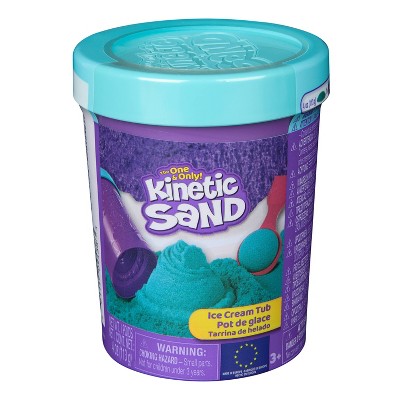 Kinetic Sand Teal Ice Cream Tub