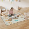 TopComfy Baby Playmats Kids Animal Pattern Play Mat Colorful Water Resistant Easy Clean Foldable Storage for Kids, Multicolored, 69.69"*57.48"*0.63" - 2 of 4