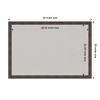 Amanti Art Whiskey Brown Rustic Wood Framed Corkboard, Grey Cork - 4 of 4