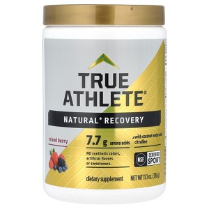 True Athlete Natural Recovery With Coconut Water and Citrulline, Mixed Berry , 11.1 oz (316 g) - 1 of 2